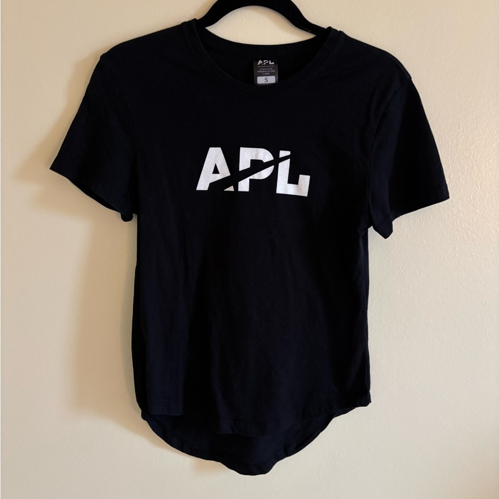 APL Black Tee with White Logo